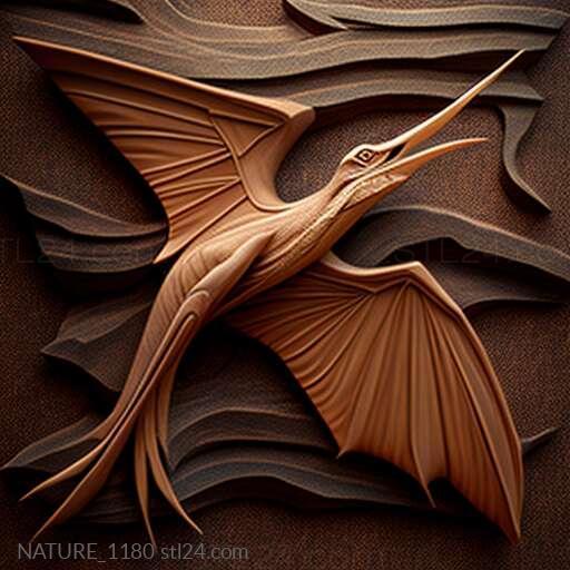 Nature and animals (st Pteranodon 4, NATURE_1180) 3D models for cnc
